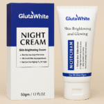 gluta white night cream – advanced skin brightening, nourishing & anti aging formula (50ml