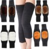 1 pair knee warmer | winter warm thermal knee warmers | knee protector (random color)