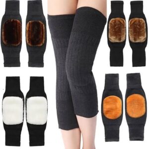 1 pair knee warmer | winter warm thermal knee warmers | knee protector (random color)