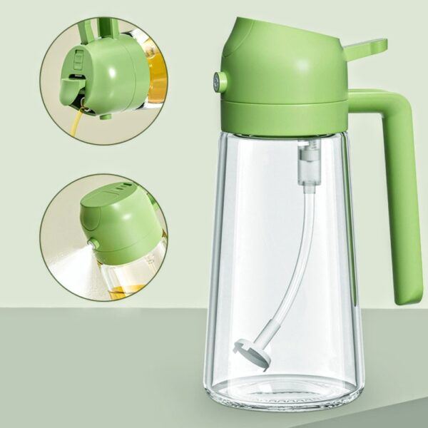 2 in 1 oil sprayer bottle kitchen tool for cooking baking bbq easy spray and convenient use 400ml