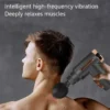 professional smart percussion massage gun – high intensity deep tissue muscle massager with 4 interchangeable heads