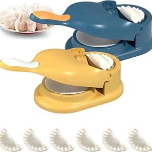 2 in 1 manual dumpling maker & dough press machine | portable samosa & gujiya mould tool | easy kitchen diy pastry accessory