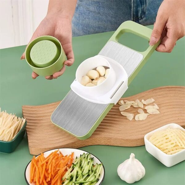 5in1 vegetable cutter | multifunctional stainless steel vegetable cutter & slicer | kitchen tool